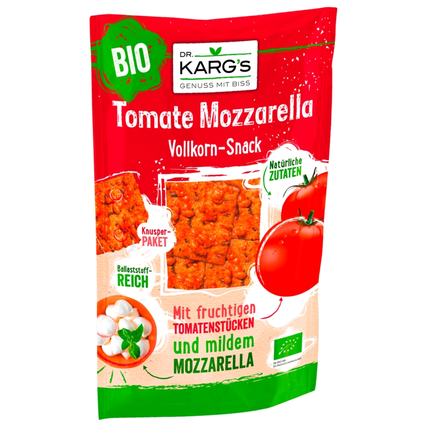 Dr. Karg's Bio Vollkorn-Snack Tomate Mozzarella 110g